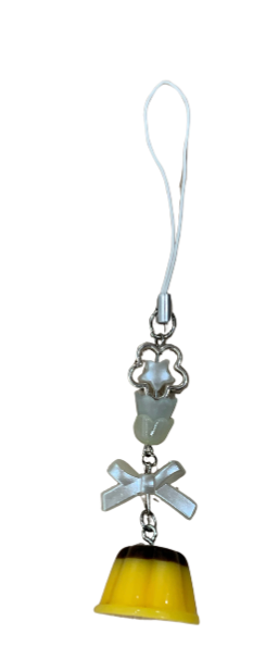 Yellow Pudding Phone Charm