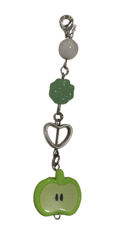 Small Green Apple Keychain